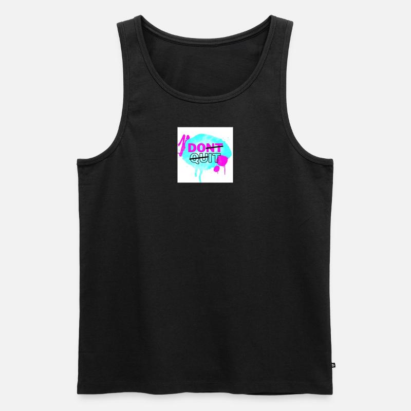 Dont Quit/Do It Design - Männer Premium Bio Tank Top - Schwarz