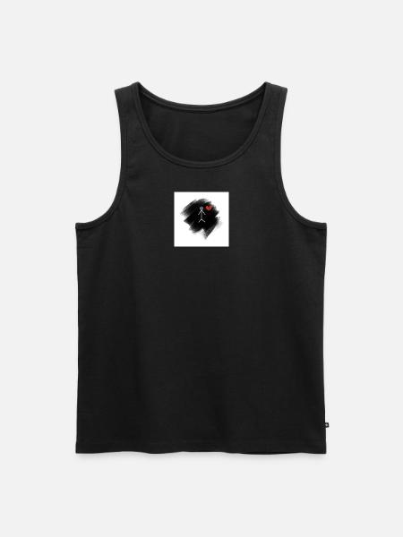 depressive - Männer Premium Bio Tank Top - Schwarz