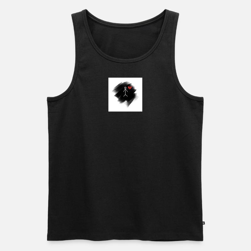 depressive - Männer Premium Bio Tank Top - Schwarz