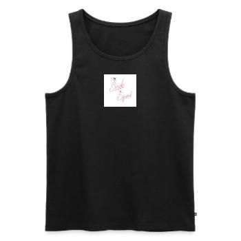 Birdie Squad - Männer Premium Bio Tank Top - Schwarz - Vorne - AI Model Male 178 light (178cm)