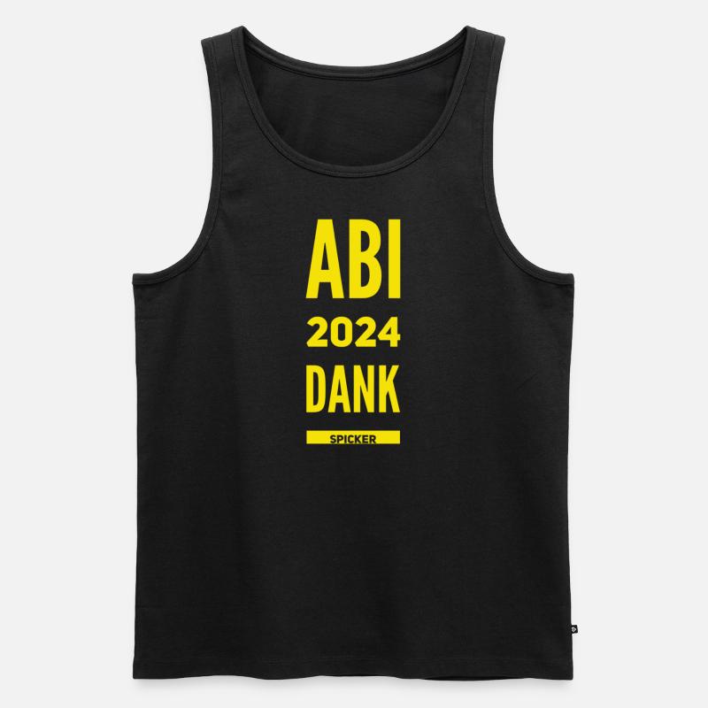 Abitur 2024 Geschenkidee - Männer Premium Bio Tank Top - Schwarz