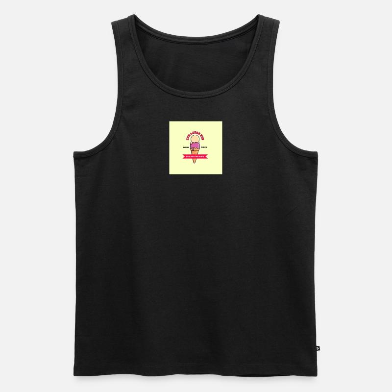 Eis geht immer - Männer Premium Bio Tank Top - Schwarz