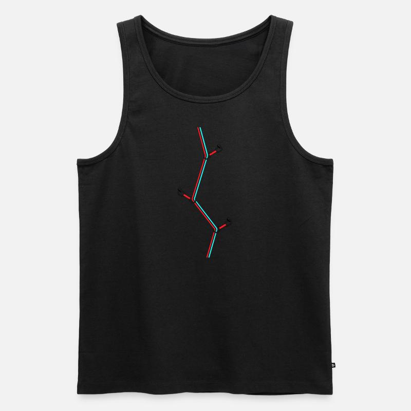 Doppelseil - Männer Premium Bio Tank Top - Schwarz