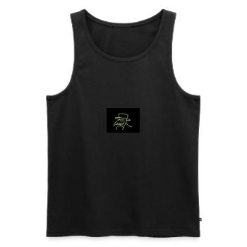 Plague Doctor - Men's Premium Organic Tank Top - black - Front - AI Model Male 178 light (178cm)