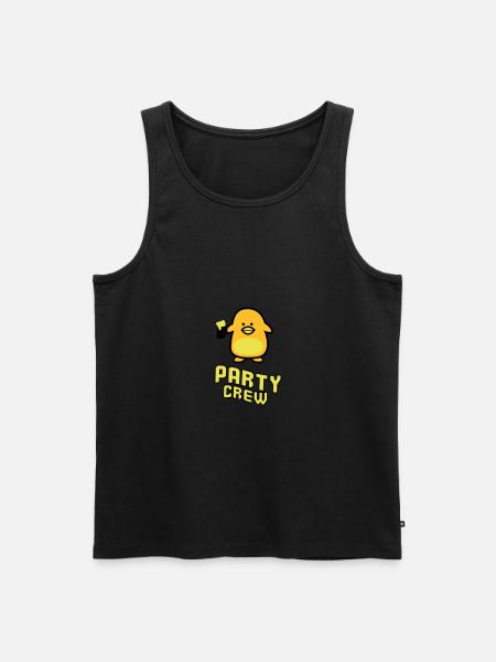 party crew - Men's Premium Organic Tank Top - black