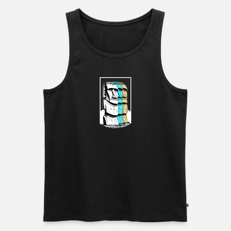 OsterInseln - Männer Premium Bio Tank Top - Schwarz