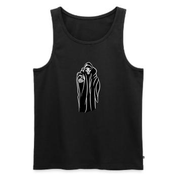 Der Tod kapuze böse - Männer Premium Bio Tank Top - Schwarz - Vorne - AI Model Male 178 light (178cm)