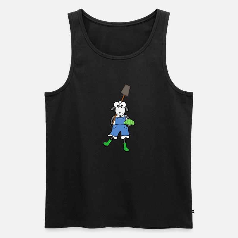 Gartenarbeit Gärtner - Männer Premium Bio Tank Top - Schwarz