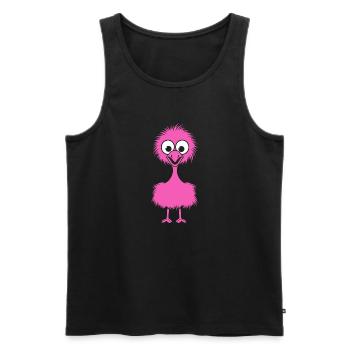 Strauß - Männer Premium Bio Tank Top - Schwarz - Vorne - AI Model Male 178 light (178cm)