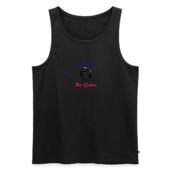 God Save The Queen Elizabeth 2 Königin von England - Männer Premium Bio Tank Top - Schwarz - Vorne - AI Model Male 178 light (178cm)