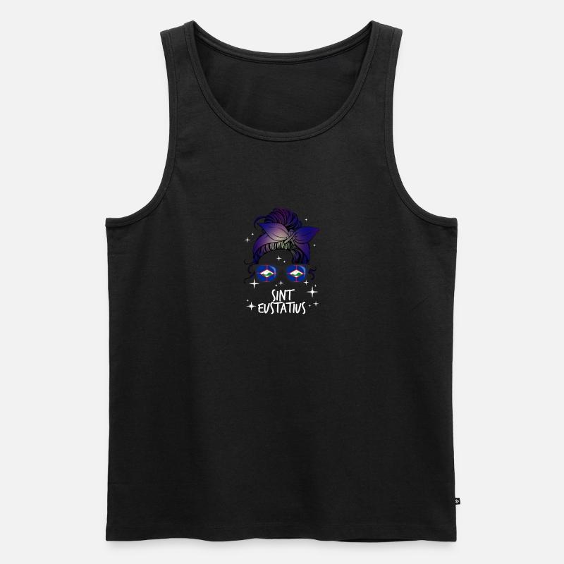 Sint Eustatius - Männer Premium Bio Tank Top - Schwarz
