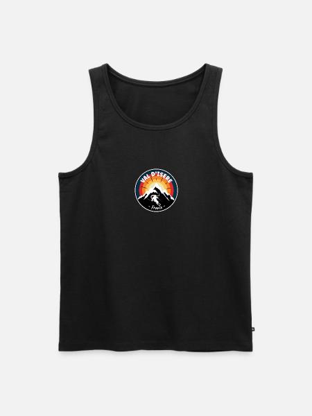 Skiing In Val d'Isere France Vintage - Men's Premium Organic Tank Top - 