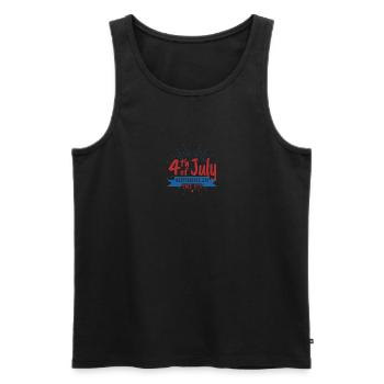 America Independence Day 4th of July Since 1776 - Men's Premium Organic Tank Top - black - Front - Michal (187cm)