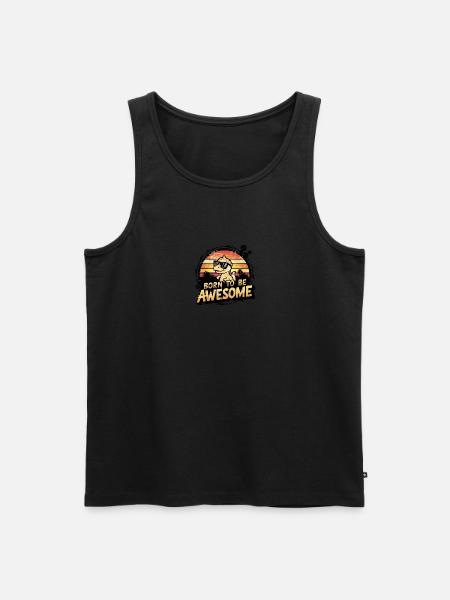 Retro Kids Dinosaur Dino - Men's Premium Organic Tank Top -