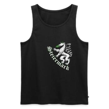 Steiermark T-Shirt - Männer Premium Bio Tank Top - Schwarz - Vorne - Michal (187cm)