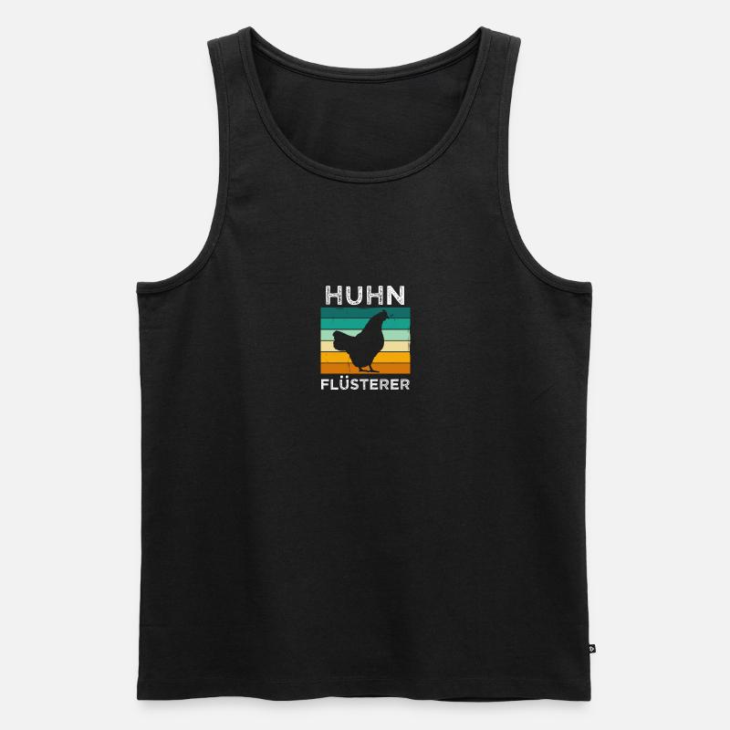Huhn flüsterer - Männer Premium Bio Tank Top - Schwarz