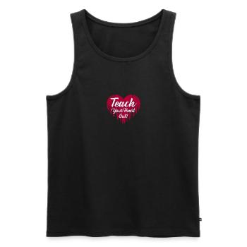 Lehrer Schule Bildung Lehr Spaß Liebe Humor - Männer Premium Bio Tank Top - Schwarz - Vorne - Michal (187cm)