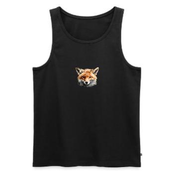 Wald Fuchs Tier Rotfuchs Wildnis - Männer Premium Bio Tank Top - Schwarz - Vorne - Michal (187cm)