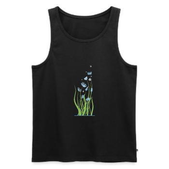 Cocktail floral - Débardeur bio Premium Homme - noir - Devant - Michal (187cm)