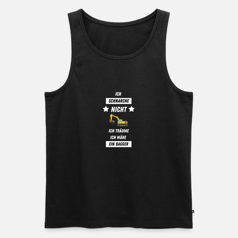 Bagger - Männer Premium Bio Tank Top - Schwarz