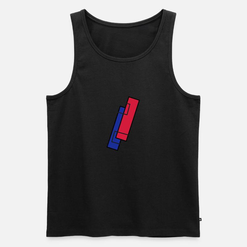 rectangles - Männer Premium Bio Tank Top - undefined