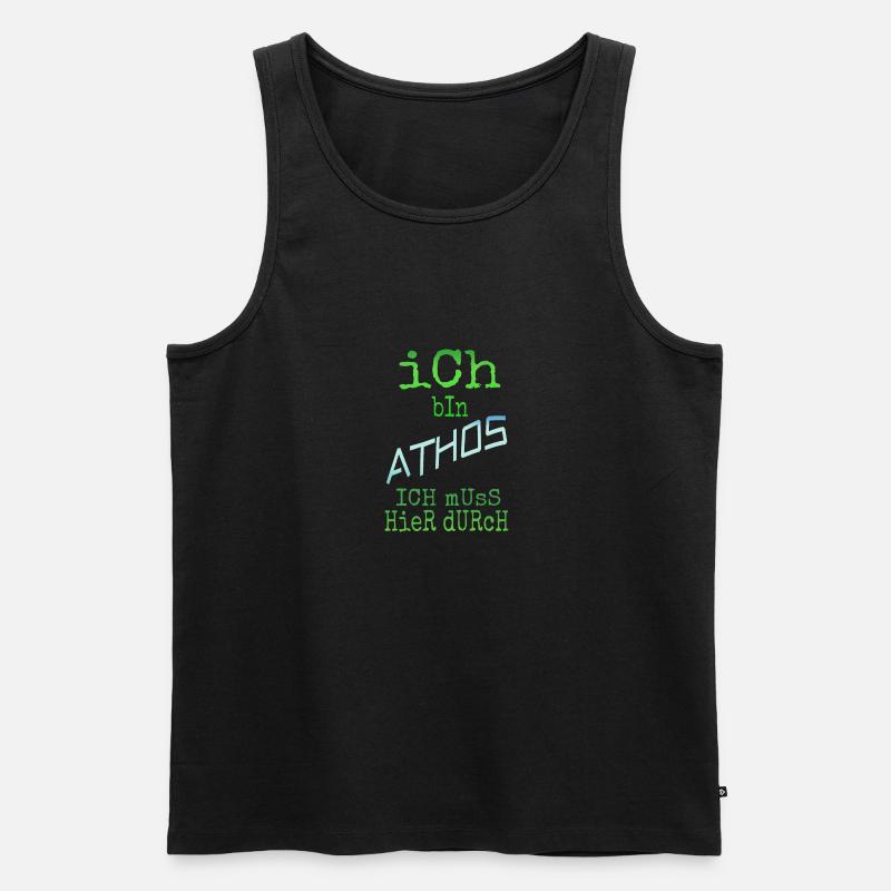 Athos Athos - Männer Premium Bio Tank Top - Schwarz