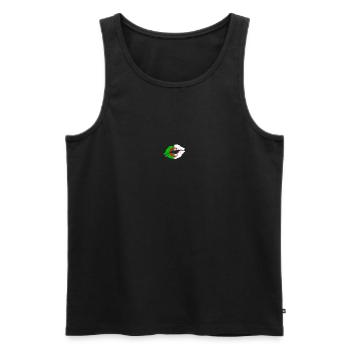 Algérie Drapeau Pays Ascendance autochtone Algérien - Débardeur bio Premium Homme - noir - Devant - Michal (187cm)