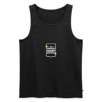 Informatiker Programmierer Admin Nerd Geschenk - Männer Premium Bio Tank Top - Schwarz - Vorne - Michal (187cm)