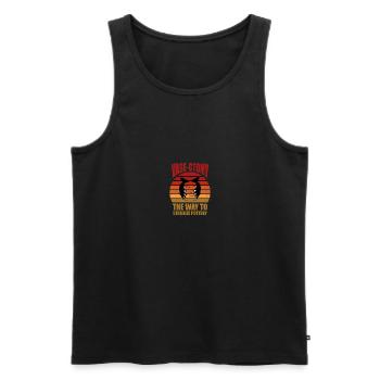 Ceramic Pottery Clay Clay Hobby Gift - Men's Premium Organic Tank Top - black - Front - Michal (187cm)