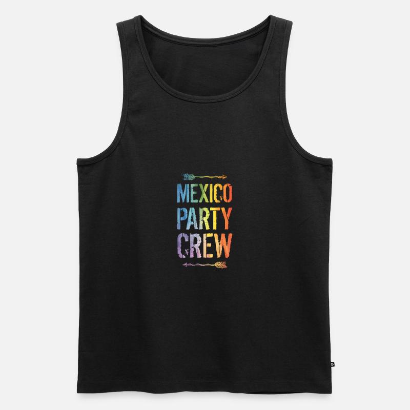 Mexiko Party Crew Spruch - Männer Premium Bio Tank Top - undefined