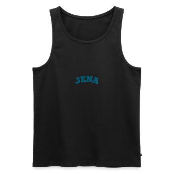 Jena - Männer Premium Bio Tank Top - Schwarz - Vorne - Michal (187cm)