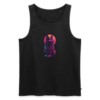 Chihuahua Portrait Dog Dog - Men's Premium Organic Tank Top - black - Front - Michal (187cm)