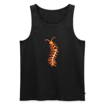 Skolopender centipede Centipede poisonous poison - Men's Premium Organic Tank Top - black - Front - AI Model Male 178 light (178cm)
