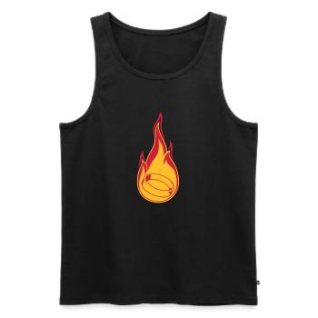 fire flame burning hot torch marry ring ho - Men's Premium Organic Tank Top - black - Front - Michal (187cm)