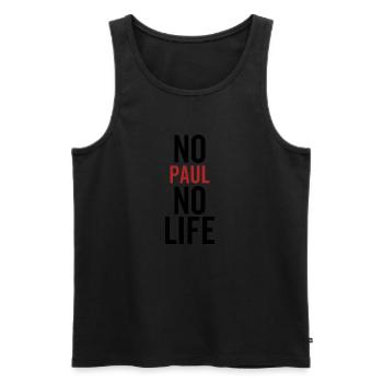 Nein Paul Kein Leben - Männer Premium Bio Tank Top - Schwarz - Vorne - AI Model Male 178 light (178cm)
