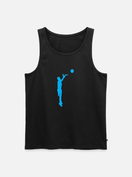 Basketballspieler - Männer Premium Bio Tank Top - Schwarz