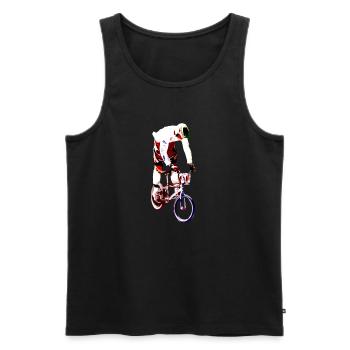 bmx - Débardeur bio Premium Homme - noir - Devant - Michal (187cm)