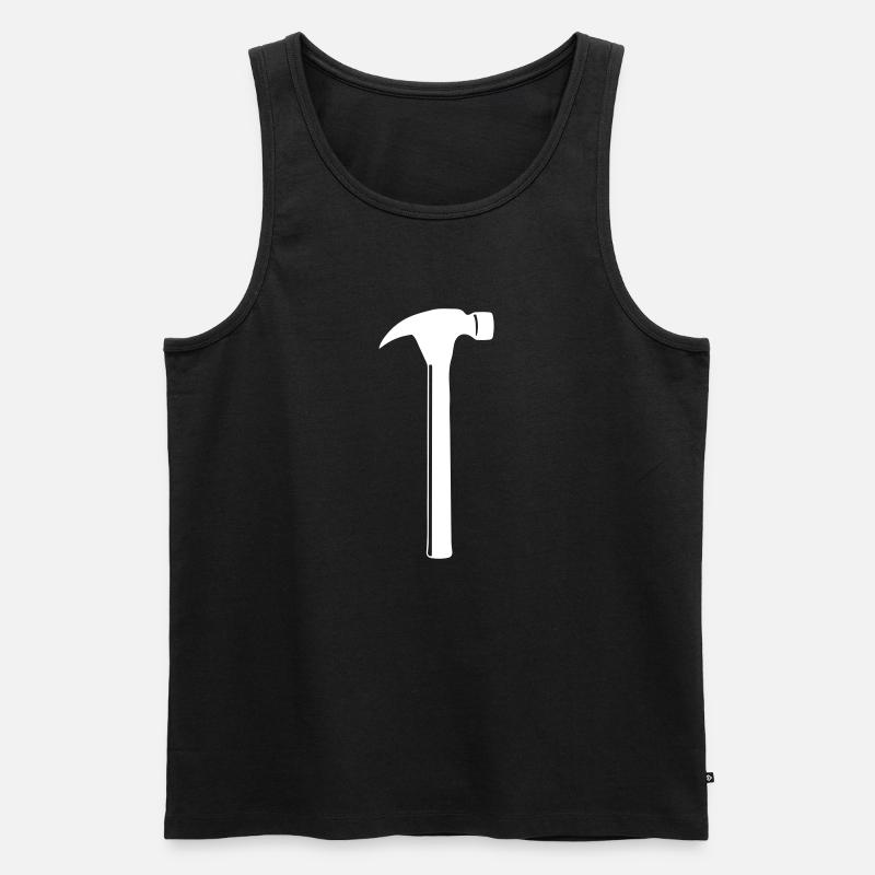 Marteau à outils - Débardeur bio Premium Homme - noir