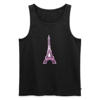 Eiffel tower #8 - Débardeur bio Premium Homme - noir - Devant - Michal (187cm)