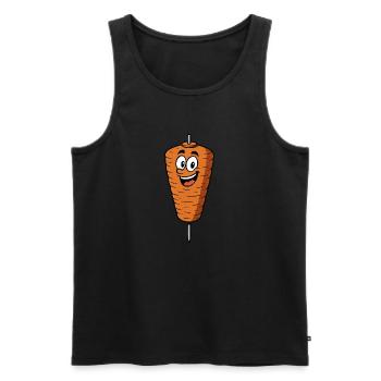 Döner Comic - Débardeur bio Premium Homme - noir - Devant - AI Model Male 178 light (178cm)