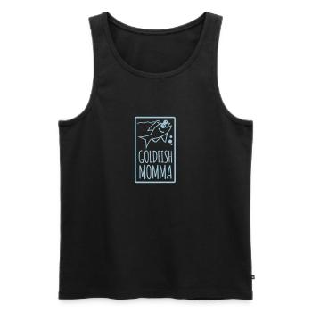 Poisson rouge - Débardeur bio Premium Homme - noir - Devant - Michal (187cm)