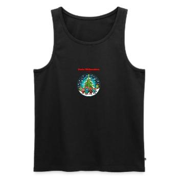 Frohe Weihnachten ihr Säcke - Männer Premium Bio Tank Top - Schwarz - Vorne - Michal (187cm)
