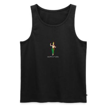 Cambodge Tradition Danse Khmer Apsara I Cadeau - Débardeur bio Premium Homme - noir - Devant - Michal (187cm)