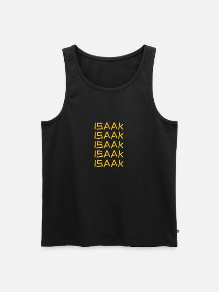 Isaac - Men's Premium Organic Tank Top - black