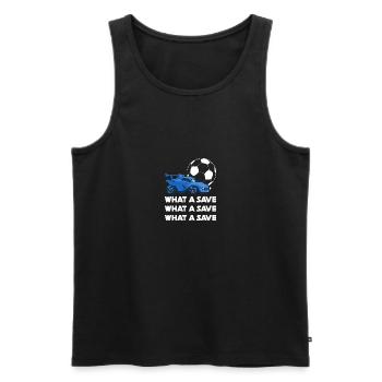 Soccer Car What A Save - Men's Premium Organic Tank Top - black - Front - Michal (187cm)