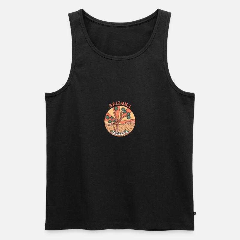 Arizona Wüste - Männer Premium Bio Tank Top - Schwarz