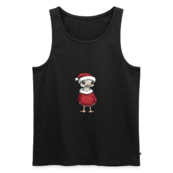 Bouquet Bande Dessinée de Noël - Débardeur bio Premium Homme - noir - Devant - Michal (187cm)