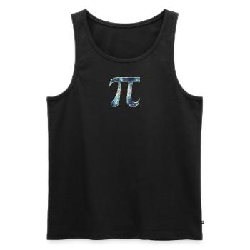 Symbole Pi, Math, Nombre, Nerd, Pi Day, Math - Débardeur bio Premium Homme - noir - Devant - AI Model Male 178 light (178cm)