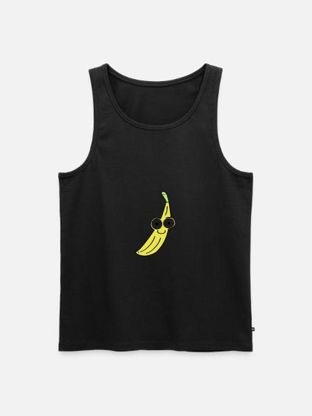 banane - Männer Premium Bio Tank Top - Schwarz
