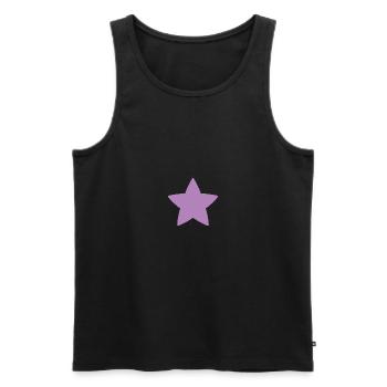 Stern - Männer Premium Bio Tank Top - Schwarz - Vorne - AI Model Male 178 light (178cm)